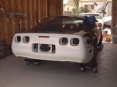 Started fitting rear bumper